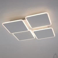 Керована світлодіодна люстра Керована світлодіодна люстра AERO square 70W 4S-ON/OFF-455х455х60-WHITE/WHITE-220-IP20