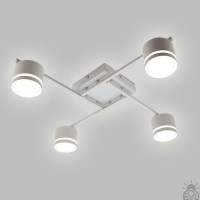 Люстра GELA 4R 600x600x120 мм Біла на 4 лампи GX53