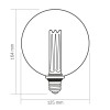 LED лампа VIDEX Filament VL-DI-G125FC1979S 4W E27 1800K Smoke