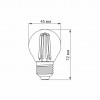 LED лампа VIDEX Filament G45FA 4W E27 2200K бронза LED лампа VIDEX Filament G45FA 4W E27 2200K бронза