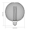 LED лампа VIDEX Filament VL-DBMC125150 4W E27 1800K Black Chainmail style