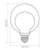 LED лампа VIDEX Filament VL-DG125-BB80LF 3.5W E27 3000K Bulb in bulb