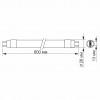 LED лампа VIDEX T8b  9W 0.6M 4100K матова