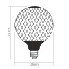 LED лампа VIDEX Filament VL-DG125BP 6W E27 1800K Black Magician net LED лампа VIDEX Filament VL-DG125BP 6W E27 1800K Black Magician net