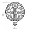 LED лампа VIDEX Filament VL-DWMC125150 4W E27 1800K White Chainmail style