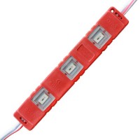 Світлодіодний модуль BRT M2 5630-3 led R 1,2W, 12В, IP65 червоний закритий з лінзою