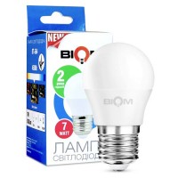 Світлодіодна лампа Biom BT-564 G45 7W E27 4500К матова