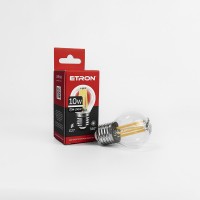Світлодіодна філаментна лампа ETRON Filament G45 10W E27 4200K прозора