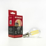 Світлодіодна філаментна лампа ETRON Filament G45 8W E14 3000K прозора