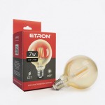 Світлодіодна філаментна лампа ETRON Filament G95 7W E27 2700K золото