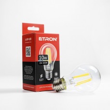 LED лампа ETRON Filament 1-EFP-108 A60 10W 4200K E27 прозора