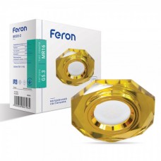 Вбудований світильник Feron 8020-2 жовтий золото
