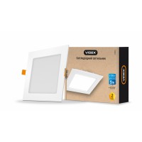 LED світильник вбудований квадрат VIDEX 9W 5000K