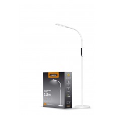 LED торшер підлоговий білий VIDEX VL-TF0701W 10W 3000-5500K