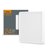 LED Світильник накладний квадрат VIDEX 24W 5000K White