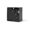 Коробка накладного монтажу одинарна чорний графіт VIDEX BINERA