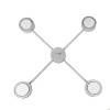 Люстра (світильник стельовий) Quant GX53 C4-350 MoireSilver