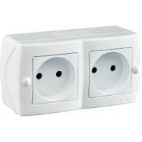 Розетка 2-а б/з OCTANS IP20 Mono Electric