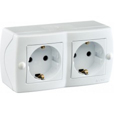 Розетка 2-а с/з OCTANS IP20 Mono Electric