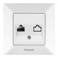 Розетка компьютерная (CAT6e) ARKEDIA SLIM (белый)