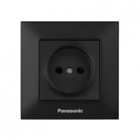 Розетка Panasonic Arkedia Slim Чорна (WNTC0201-2BL)