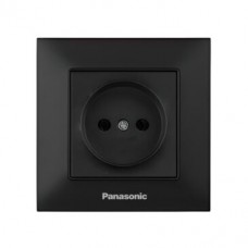 Розетка Panasonic Arkedia Slim Чорна (WNTC0201-2BL)