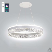 Керована світлодіодна люстра STELLA ICE 80W R-APP-500x1200-WHITE/CLEAR-220-IP20