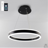 Керована світлодіодна люстра STELLA 64W R-APP-400Х1200-BLACK/WHITE-220-IP20