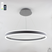 Керована світлодіодна люстра STELLA 96W R-APP-600Х1200-GREY/WHITE-220-IP20