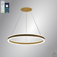 Керована світлодіодна люстра STELLA 96W R-APP-600Х1200-GOLD/WHITE-220-IP20