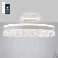 Керована світлодіодна люстра STELLA С ICE 90W 2R-APP-500x215-WHITE/WHITE-220-IP20