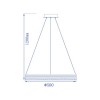 Світлодіодна люстра Feron AL6610 SHINE LEVITATION 50Вт 4000К IP20 білий