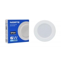 Стельовий світильник NORTE 1-NDP-1602 6W 5000K ІР44 коло