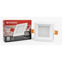 Светильник светодиодный ETRON Decor 1-EDP-672 6W 4200K ІР40 квадрат