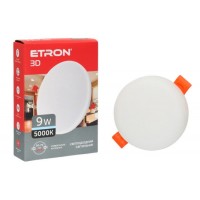 Світлодіодний світильник ETRON Decor 1-EDP-601 9W 5000К ІР20 круг