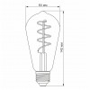 LED лампа VIDEX Filament ST64FGD 4W E27 2100K дімерна графіт