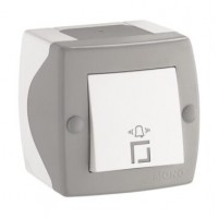 Кнопка звонковая OCTANS СЕРАЯ MONO Electric